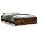  Sengeramme uten madrass røkt eik 140x200 cm konstruert tre 8721102856617