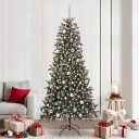  Kunstig juletre med 300 LED grønn 129,5 x 129,5 x 240 cm