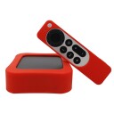 Apple TV 4K 2022 Deksel Silikon Rød