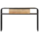 vidaXL Konsollbord 118x30x75 cm heltre mango