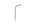 Lindby Flexola LED-leselampe, gull, rundt hode