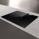 Eico NikolaTesla FIT 3Z Platetopp med Innebygd Ventilator 600mm - Sort Glass