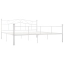  Sengeramme hvit metall 200x200 cm