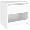 vidaXL Nattbord hvit 40x30x39 cm sponplate