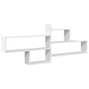  Vegghylle hvit 167,5x18x68 cm konstruert tre