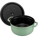 Staub La Cocotte rund støpejernsgryte 28 cm / 6,7 liter, salviegrønn