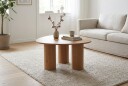 Nova Sofabord Triangelformet 85 cm   Eik