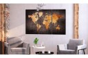 Bilde Chestnut World Map 90x60 Artgeist sp. z o. o.