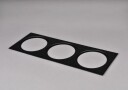 Hide A Lite 7474493 Dekorramme Ø85 mm svart III: for 3 armatur Belysning