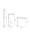 Artemide - Tolomeo Gulvlampe Svart