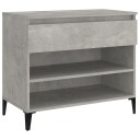 vidaXL Skoskap betonggr? 70x36x60 cm konstruert tre