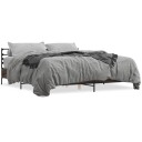  Sengeramme brun eik 180x200 cm konstruert tre og metall 8721102613579