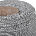 vidaXL Nettingskjerm aluminium 100x500 cm sølv