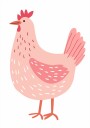Pink Hen Plakat Plakat / 70x100cm