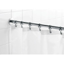 Hefe dusjforhengstang, max 250 cm, krom