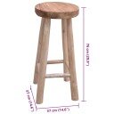 vidaXL Barstol heltre teak