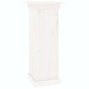 Blomsterstativ hvit 40x40x90 cm heltre furu