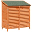 vidaXL Hagehus med tak Brun 106 x 56 x 113,5 cm Massiv Furu Tre