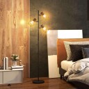 Gulvlampe gulvlampe med 3 E27 sokler 40 W gulvlampe med 3 justerbare flammer for stue høyde 169 cm metall eksklusiv lyspær