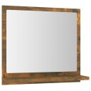 vidaXL Baderomsspeil røkt eik 40x10,5x37 cm konstruert tre