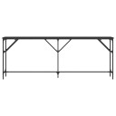  Konsollbord svart 200x29x75 cm konstruert tre 837777