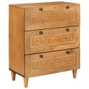 vidaXL Serviesskap 2 stk. 120 x 33,5 x 75 cm heltre mango Brun
