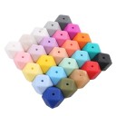 Babysjarm 2pk Geometriske Silikonperler  17mm