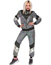 80 talls UV Glow Grilldress med Discokule motiv til Voksen Medium