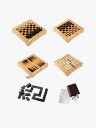 Alga 6-i-1 Familie Spill: Mølle, Dam, Backgammon, Yatzy, Sjakk, Domino