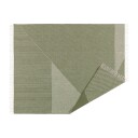 NJRD Stripes ullpledd 130 x 185 cm Grønn