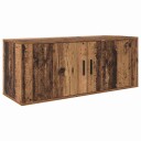  Vegghengt TV hylle Gamle tre 100 x 34,5 x 40 cm Konstruert tre