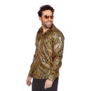 Wilbers & Wilbers Discoskjorte Gull Mønstret 54 005128-HA-054
