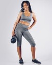 Workout Empire - Elevate 3/4 Leggings - Silver - S