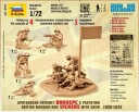 Zvezda 1/72 British Machine-Gun Vickers with Crew 1939-43 Snap Kit