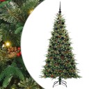  Kunstig sammensatt juletre med 300 LED grønn 180 cm PE og PVC