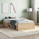 vidaXL Sengeramme sonoma eik 90x190 cm 8721012157965