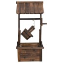 vidaXL Fontene med pumpe ønskebrønn 57x50x112 cm heltre gran