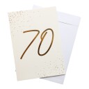 70 År Kjempestort Gratulasjonskort med Konvolutt i A4 Format