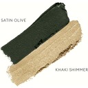 Rose Inc Satin & Shimmer Duet Eyeshadow Satin Olive/Khaki Shimmer