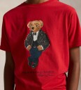 Ralph Lauren Kids Polo Bear Cotton Jersey Tee   RL2000 RED   150 161