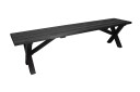 Utebenk Lietinna 180 cm Svart