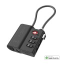 Fixed Smart Hengelås med Apple Find My Tracker - Svart