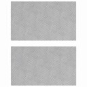  Sjekkplater 2 pcs sølv 50 x 30 cm Aluminium