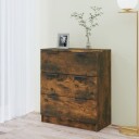 vidaXL Skjenk røkt eik 60x30x70 cm konstruert tre