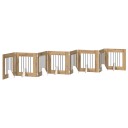 Vidaxl Foldbar Hundegitter Med Stativer 8 Stk. Artisan Eik 60 cm