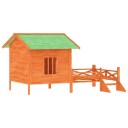 Vidaxl Hundekennel Brun 159X120X88.5 cm Heltre Furu