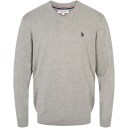 U.S. Polo Assn. Uspa V Neck Knit Cosmo Men   GREY MELANGE   XL