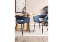 Matsalsstol Beliani Elma set om 2 Blå-Svart Dark blue -