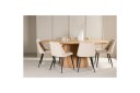 Spisegruppe Stjärnö 200x90 cm Natur med 6 stk Night Stoler -