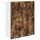 Hengende skap Riga Røkt eik 80 x 31 x 100 cm Konstruert tre